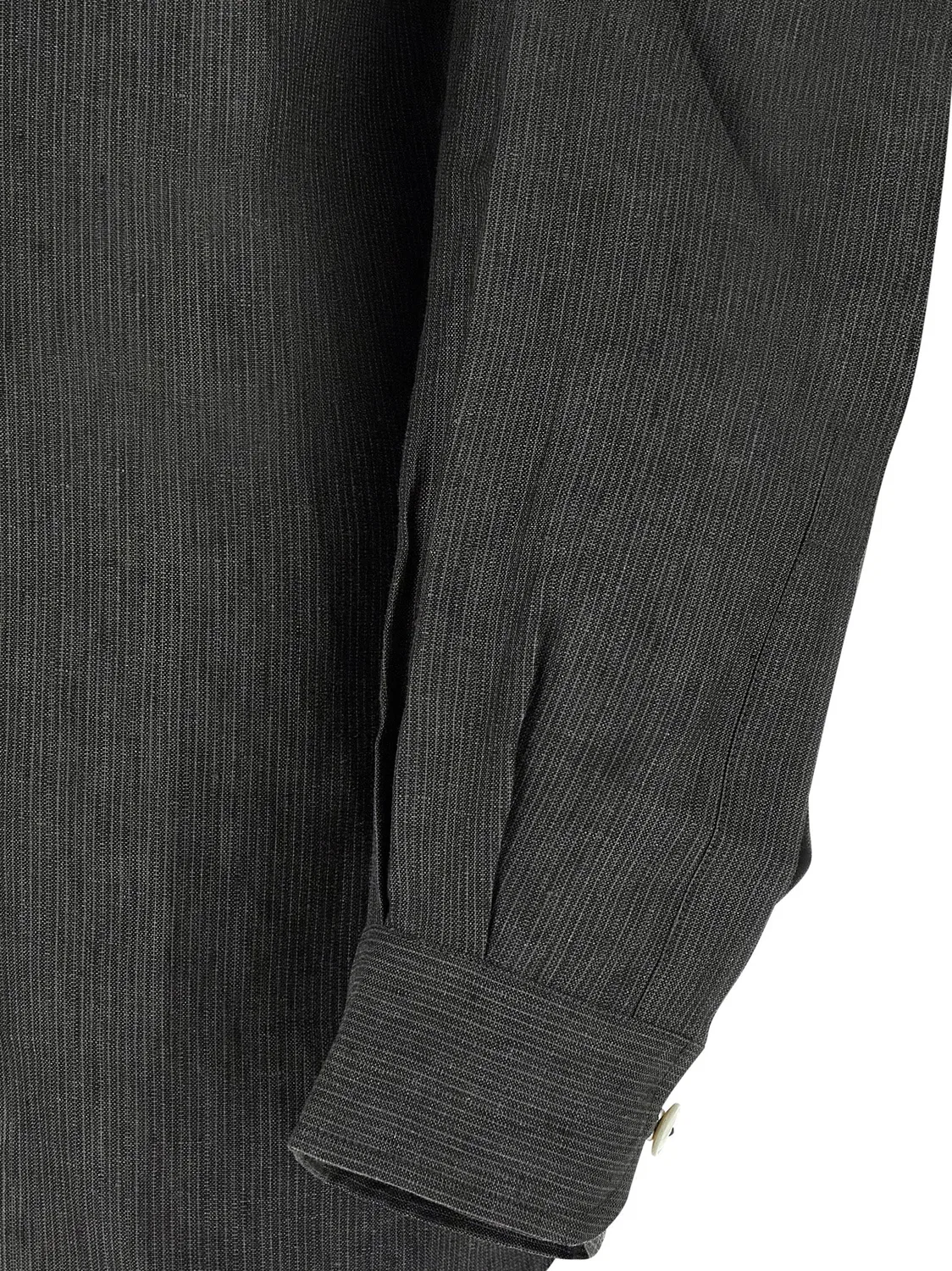 Мужская рубашка из льна La Chemise Pastro Jacquemus, Gray — фото 4