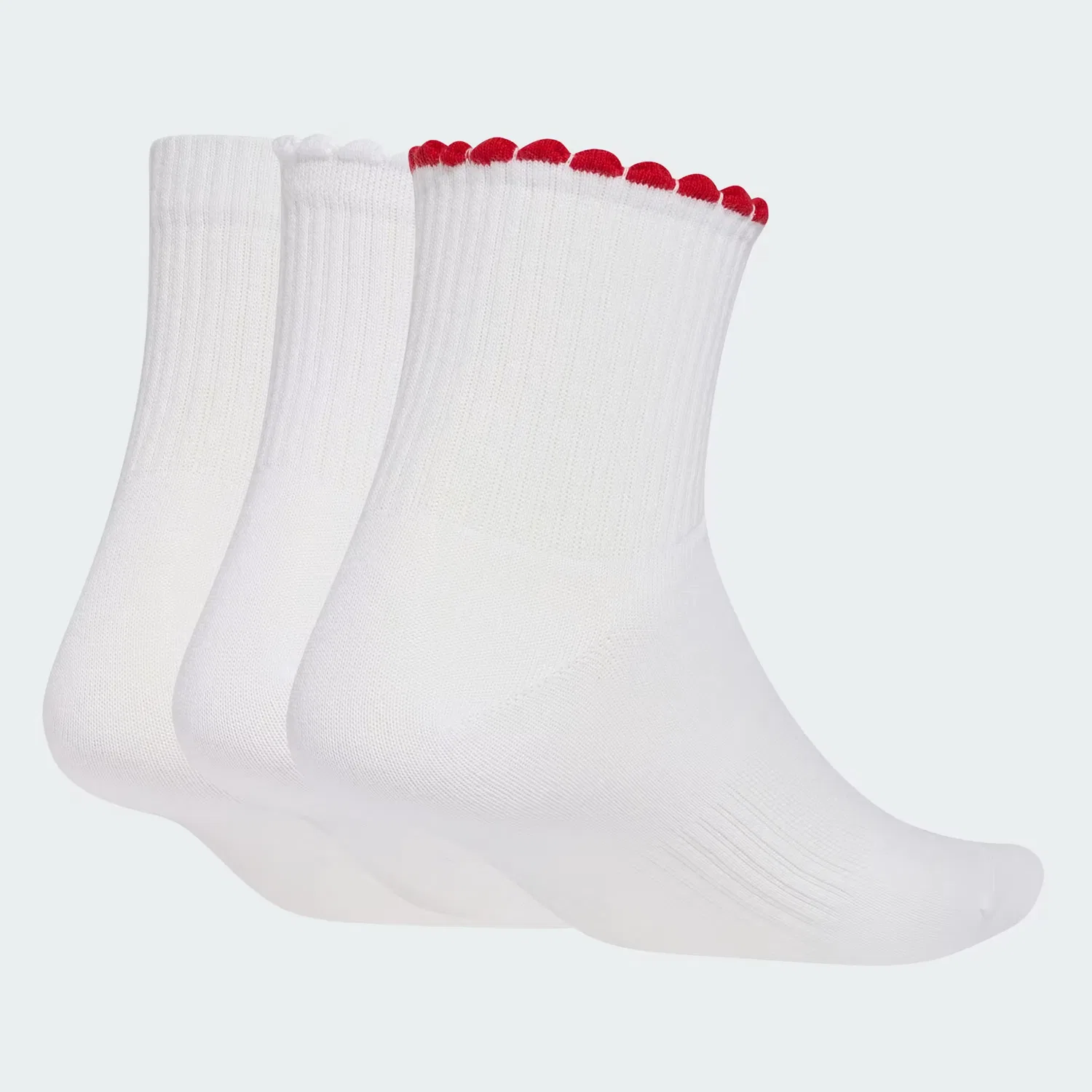 Женские носки с принтом, набор из 3 пар, graphic sock Adidas Performance, белый/алый/черный — фото 2