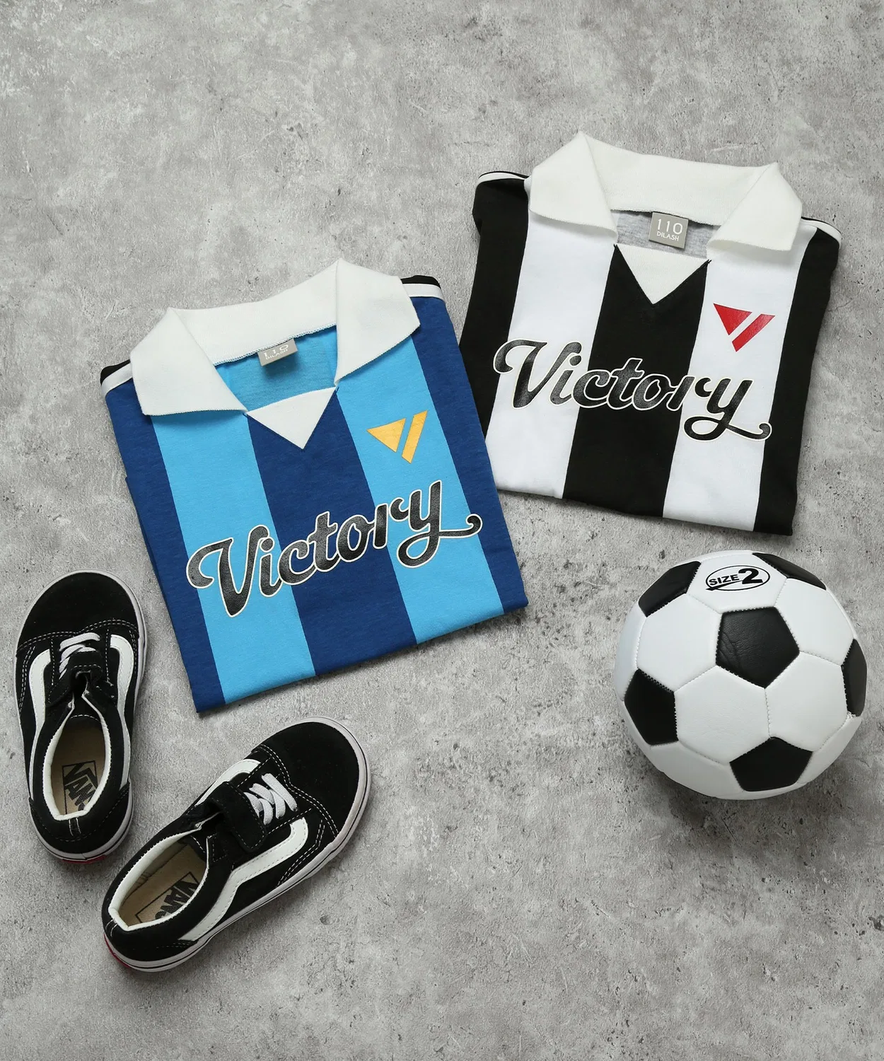 Детская футболка с воротником и принтом Game Shirt DILASH, Turquoise Blue — фото 4