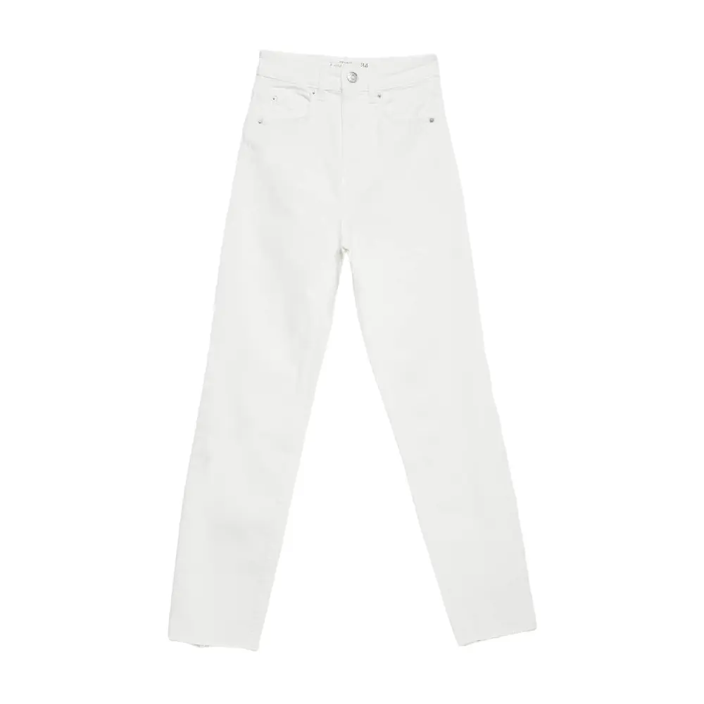 

Джинсы Stradivarius Slim-fit Mom, белый