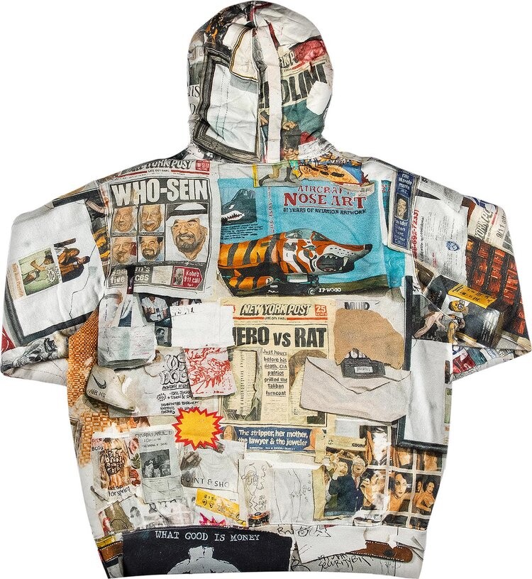 Толстовка Supreme Dash's Wall Hooded Sweatshirt 'Dash's Wall', разноцветный — фото 3