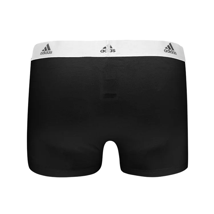 Adidas Мужские трусы 3 шт белая окантовка черные — фото 4