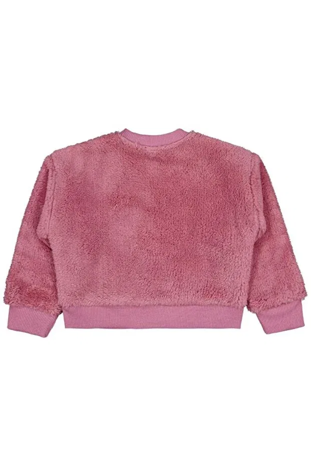 Детские свитшот для девочек с вышивкой Love Civil Girls, Soft Pink — фото 2