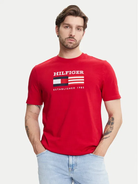 Футболка regular fit American Monotype Tommy Hilfiger, красный