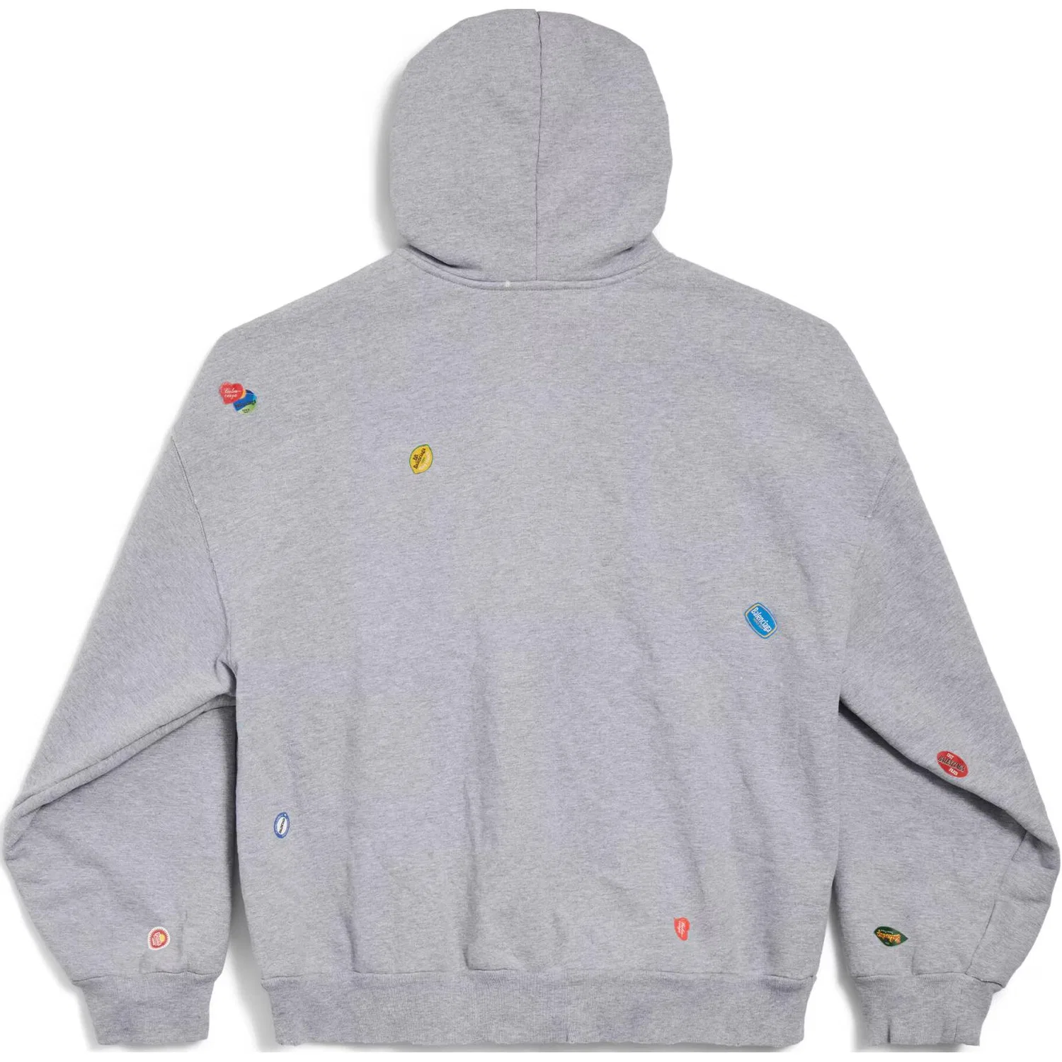 Женская толстовка свободного кроя с длинным рукавом Gray Balenciaga, Серый — фото 3