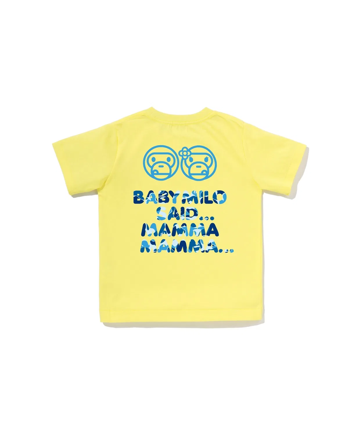 Детская футболка с коротким рукавом с принтом ABC CAMO MILO ICE POP SUMMER TEE A BATHING APE, White — фото 4
