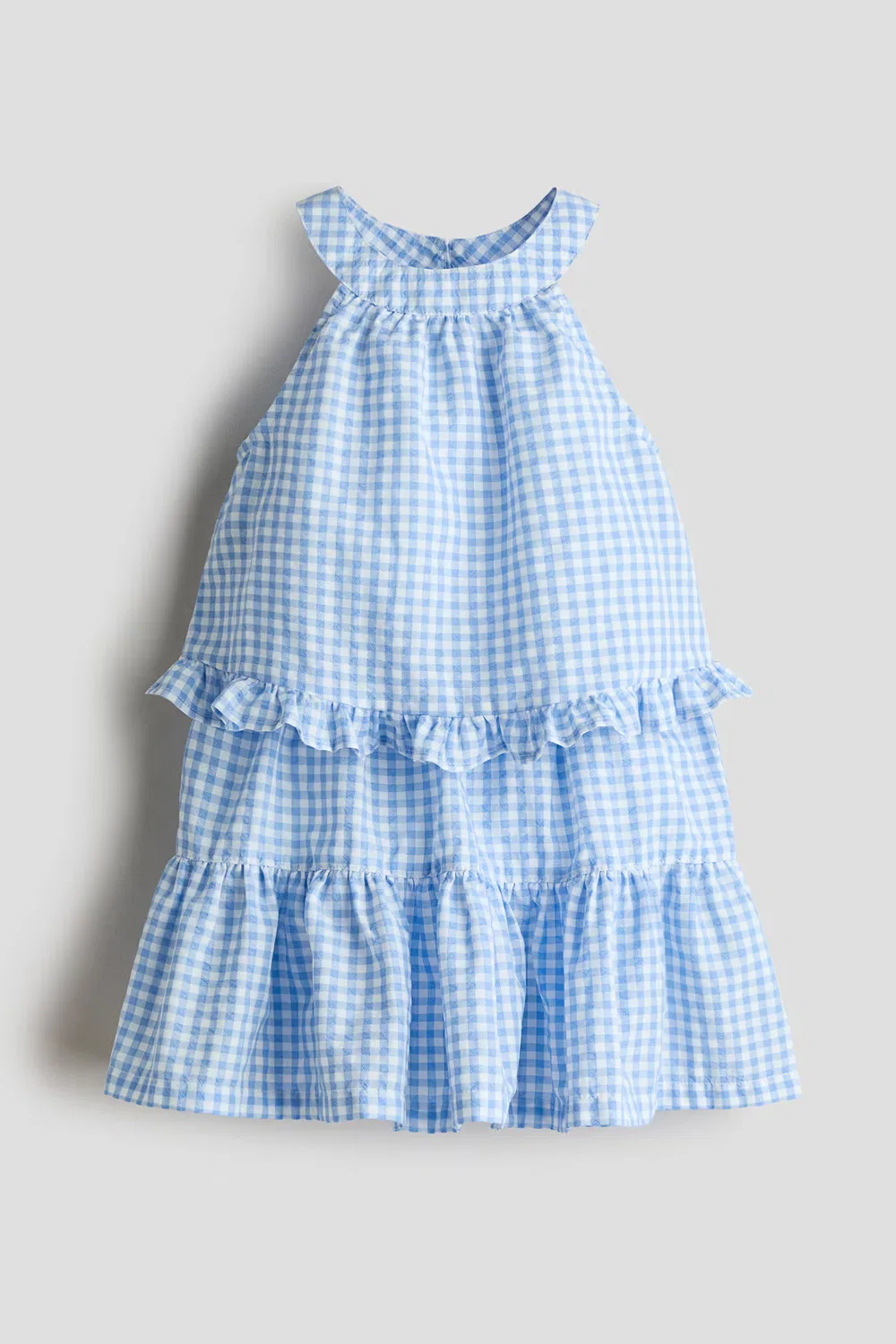 Комплект из двух предметов: топ и юбка H&M, Blau/Vichykaro