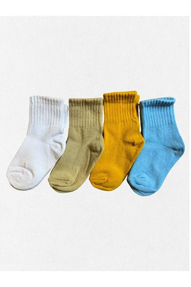 Детские носки хлопковые 4-предметный комплект Fil Kids, Multicolor