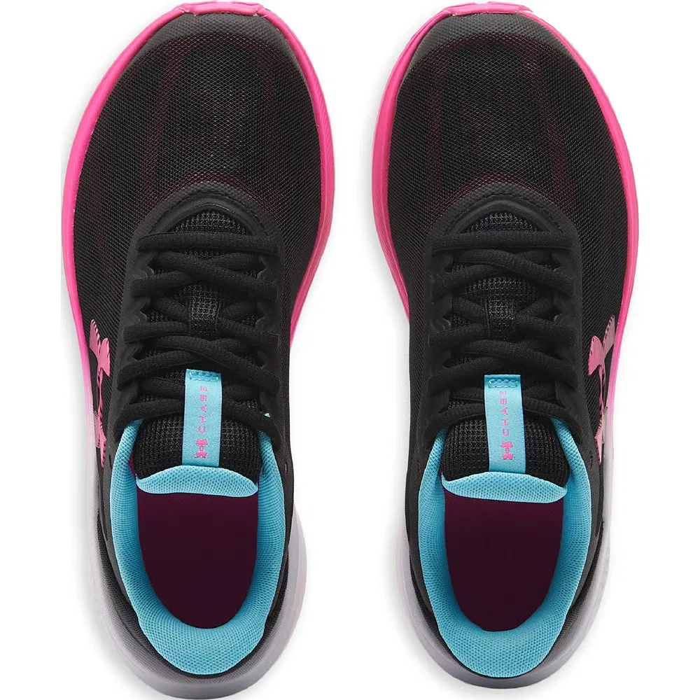 Детские кроссовки Charged+ Chase для бега Under Armour, Black/Pink/Blue — фото 4