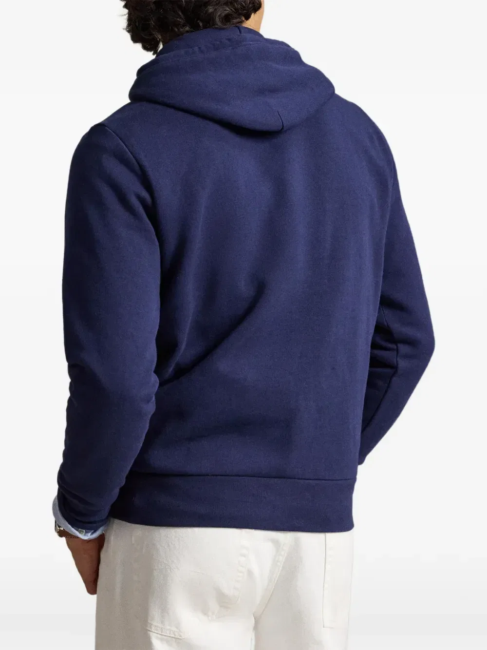 Худи с кулиской и вышитым логотипом Polo Ralph Lauren, синий — фото 4