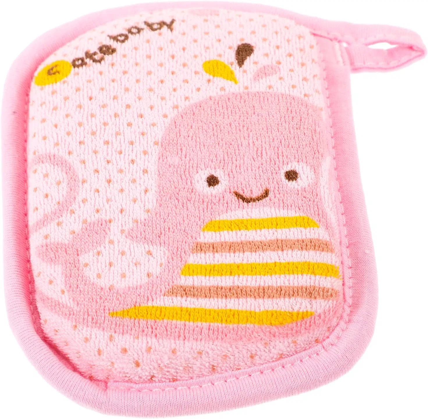 Мочалка для ванны SHERCHPRY, 13x9x2 см, Розовый