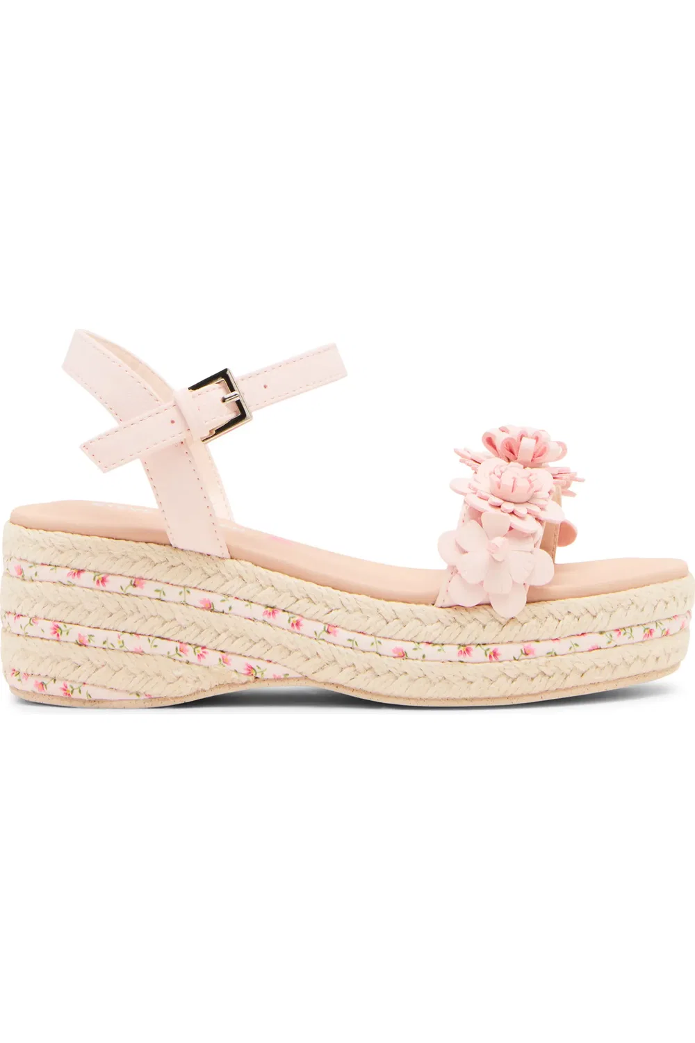 Детские сандалии с цветочными аппликациями Dori Steve Madden, Blush — фото 2