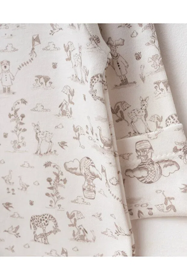 Детский комплект одежды для новорожденных с принтом Mert Baby, Brown — фото 4