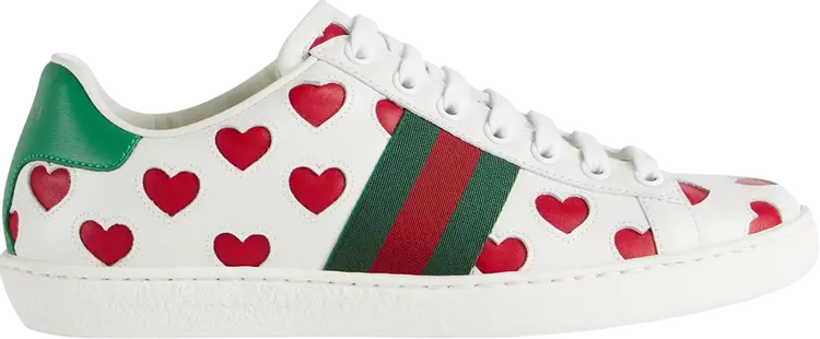 

Кроссовки Gucci Wmns Ace Hearts, белый