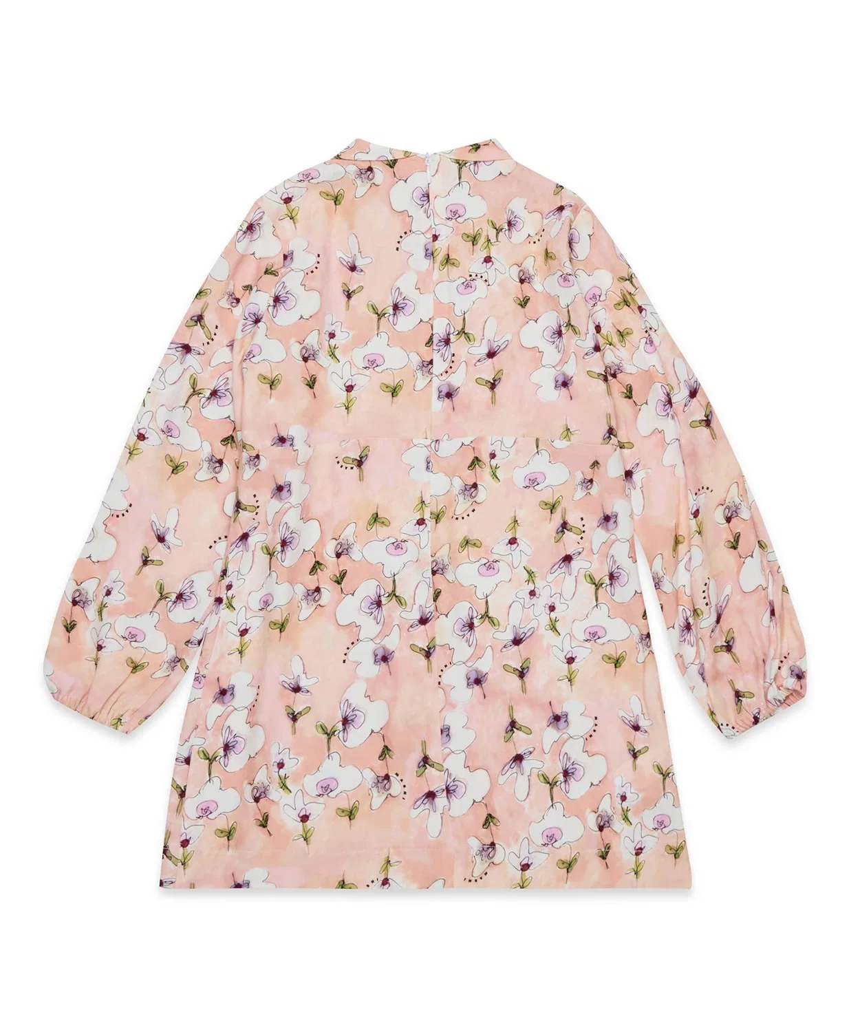 Детское платье-рубашка с цветочным принтом MARNI, Light Pink — фото 4