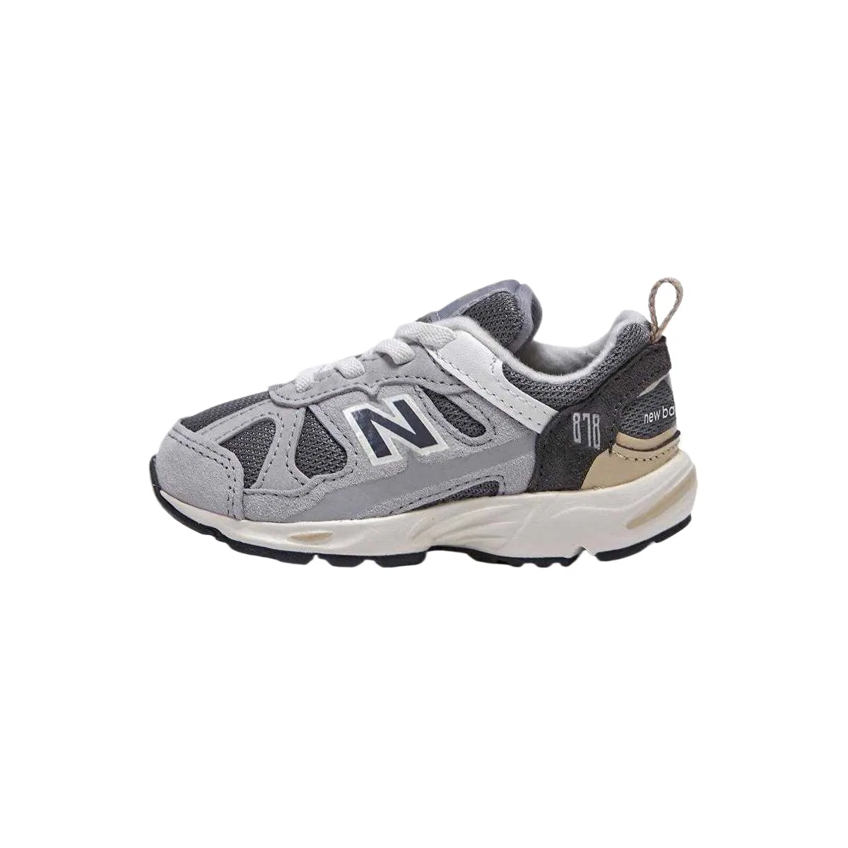 Детские кроссовки для малышей с широкой колодкой NB 878 New Balance, Gray