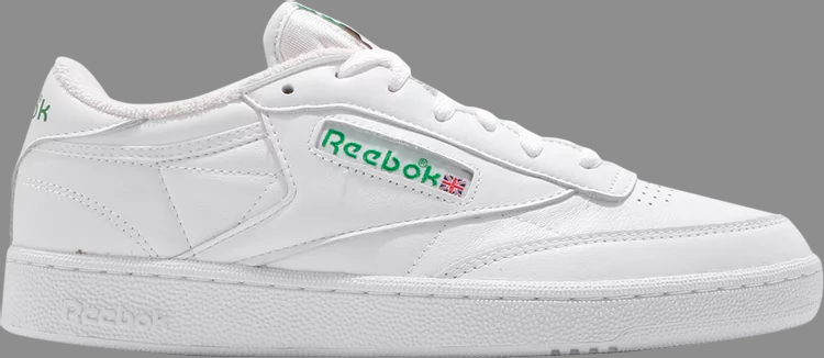 Кроссовки Reebok Club C 85, белый/светло-зеленый - фото