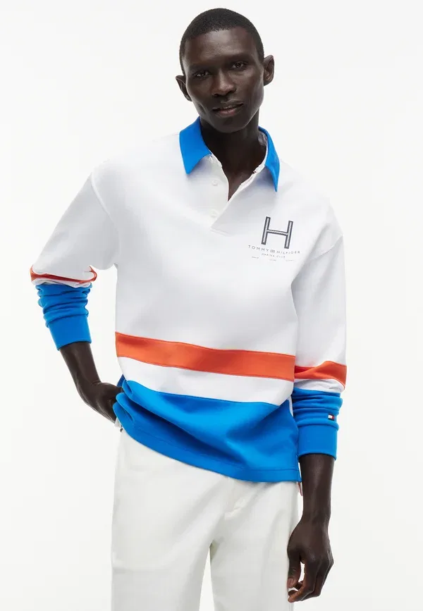 Свитшот из хлопка и полиамида Sail rugby, Tommy Hilfiger, White/Multi, белый/мультиколор