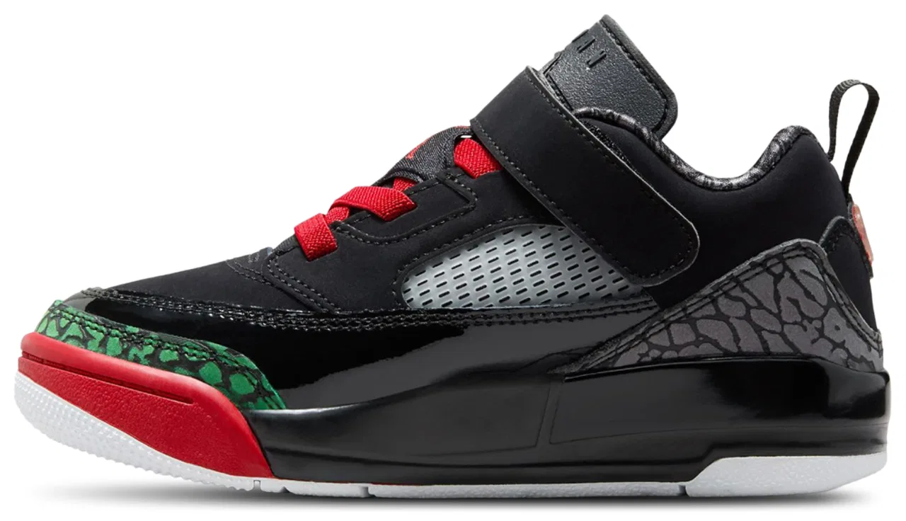 Кроссовки для мальчиков Spizike Low Jordan, цвет Classic Green/Black/Varsity Red — фото 2