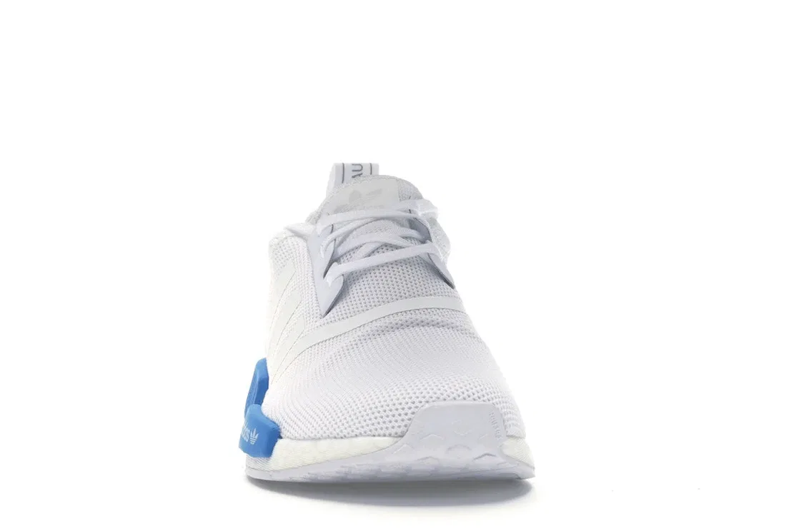 Детские кроссовки Lifestyle Adidas NMD R1, Cloud White/Cloud White/Bright Blue — фото 2