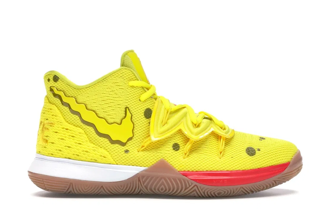 Детские кроссовки для мальчиков с дизайном Nike Kyrie 5 Spongebob Nike, Opti Yellow
