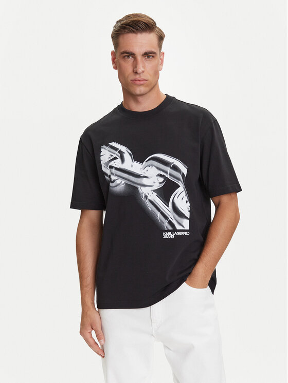 

Футболка relaxed fit A3M17032 Karl Lagerfeld Jeans, чёрный
