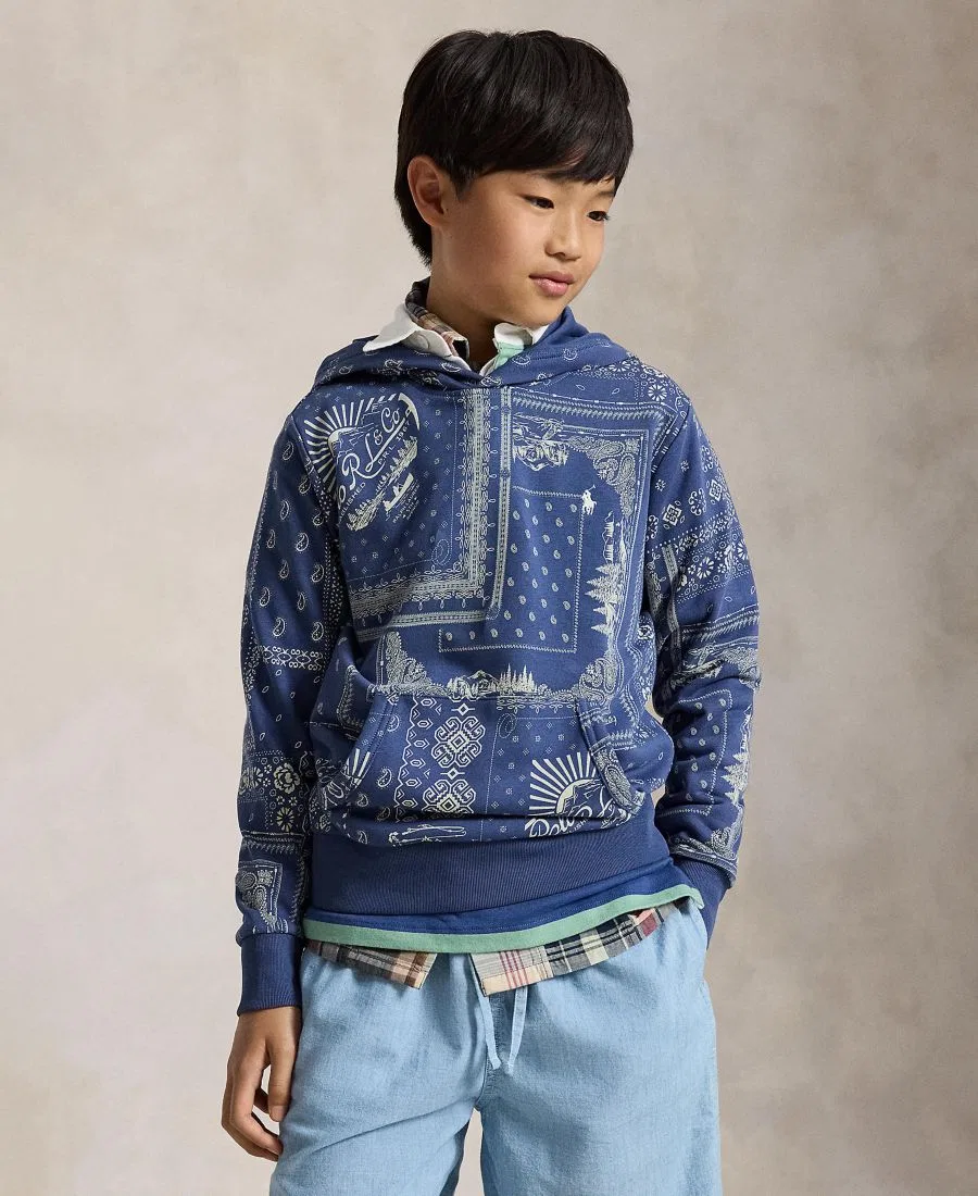 Худи с длинным рукавом с принтом Anglers Bandana Patchwork Polo Ralph Lauren