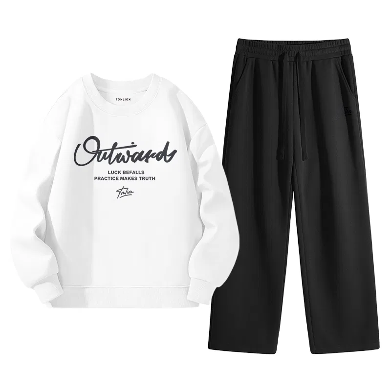 Детский спортивный комплект в стиле колледж Tonlion, Цвет Navy Black — фото 3