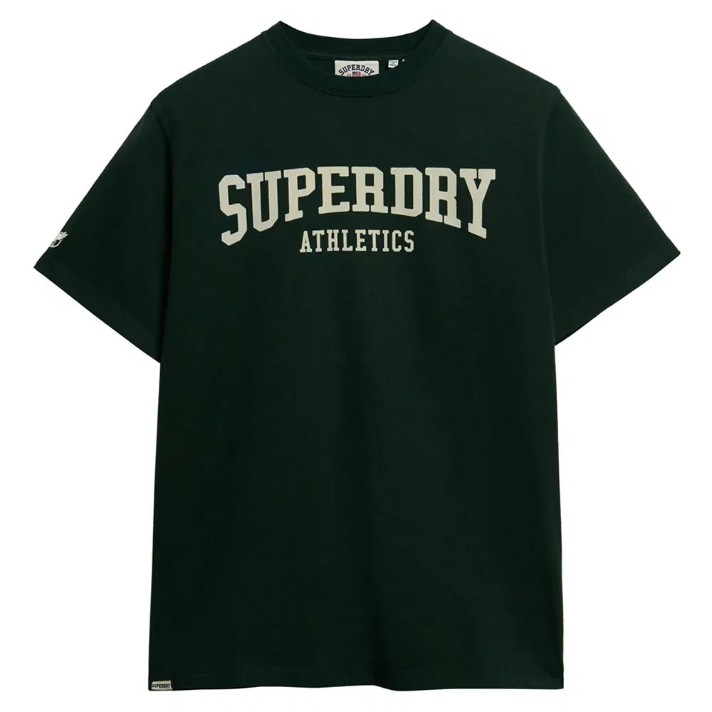 Футболка с коротким рукавом оверсайз Athletic Essential Superdry, зеленый — фото 3