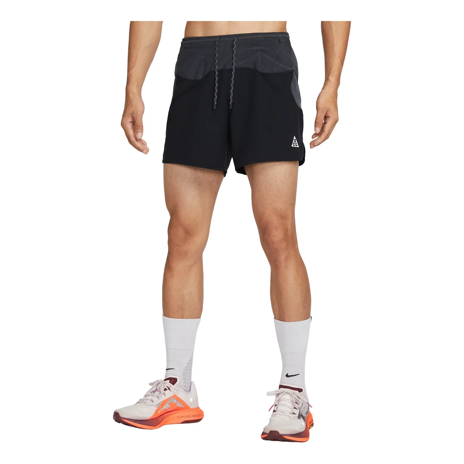 Мужские шорты для бега с принтом Nike ACG Second Sunrise Dri-FIT ADV 5-Inch Brieflined Shorts, черный
