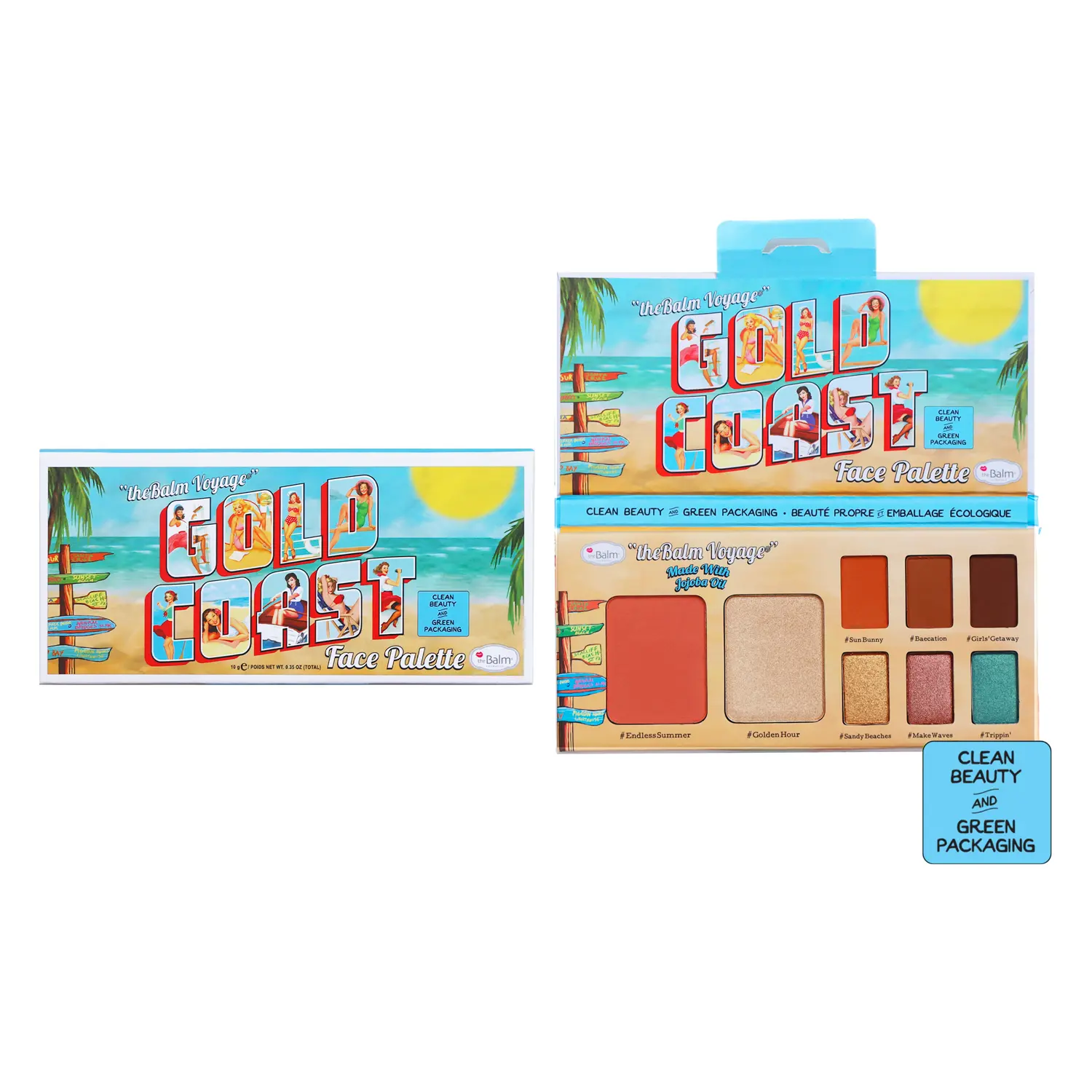 

The Balm Gold Coast палетка для макияжа лица, 10 г