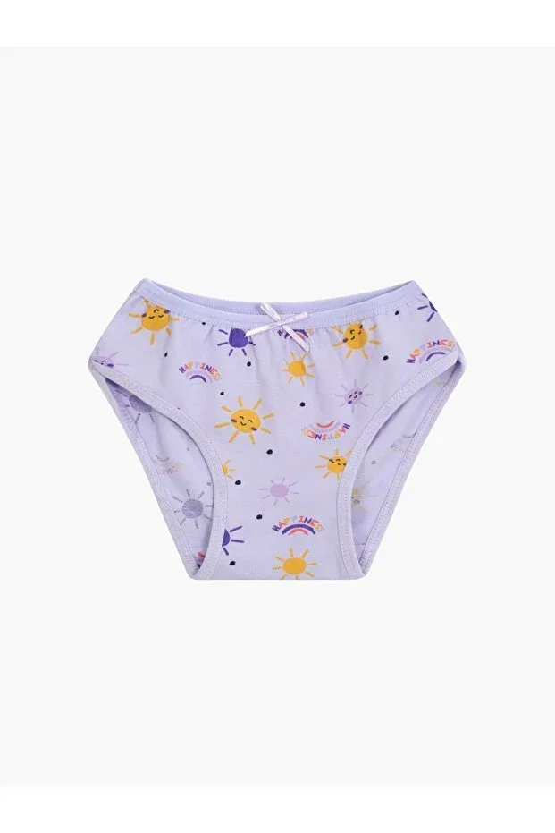 Детские трусы для девочек хлопковые комплект 6 шт Set of 6 cotton rainbow & sun mixed slip panties for girls Vitmo, Mixed — фото 3