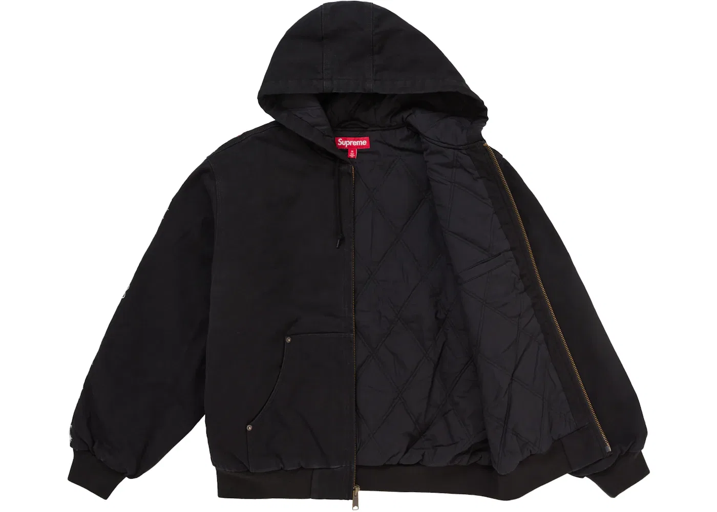 Мужская куртка с капюшоном с вышивкой AOI Supreme, Black — фото 3