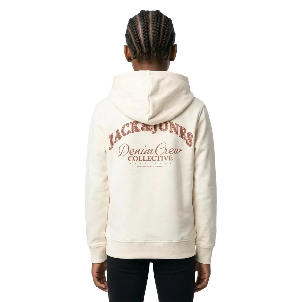 Худи Relaxed Jack & Jones, бежевый — фото 4