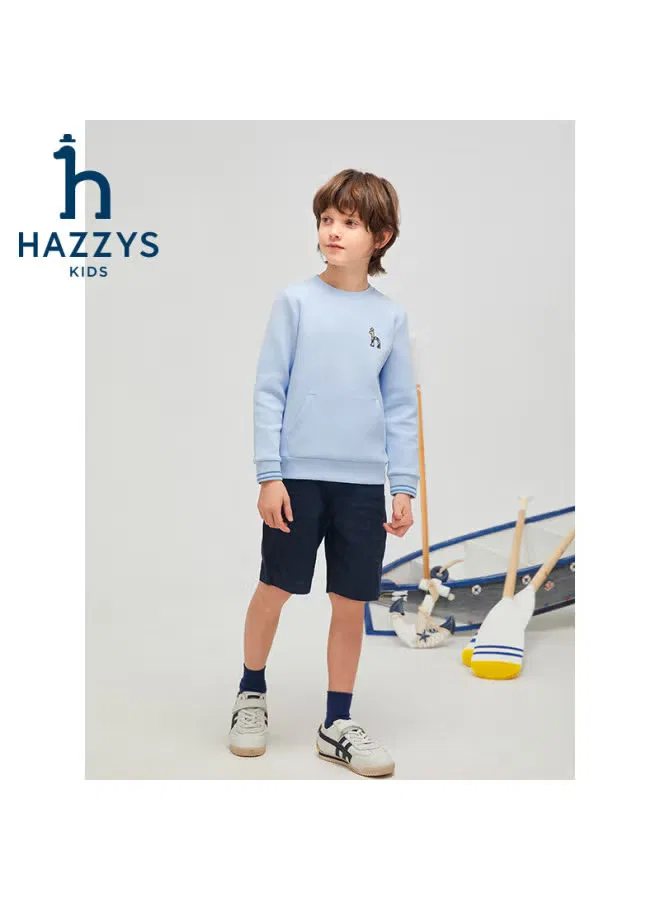 Свитшот классический с круглым вымрезом Hazzys, белый — фото 3