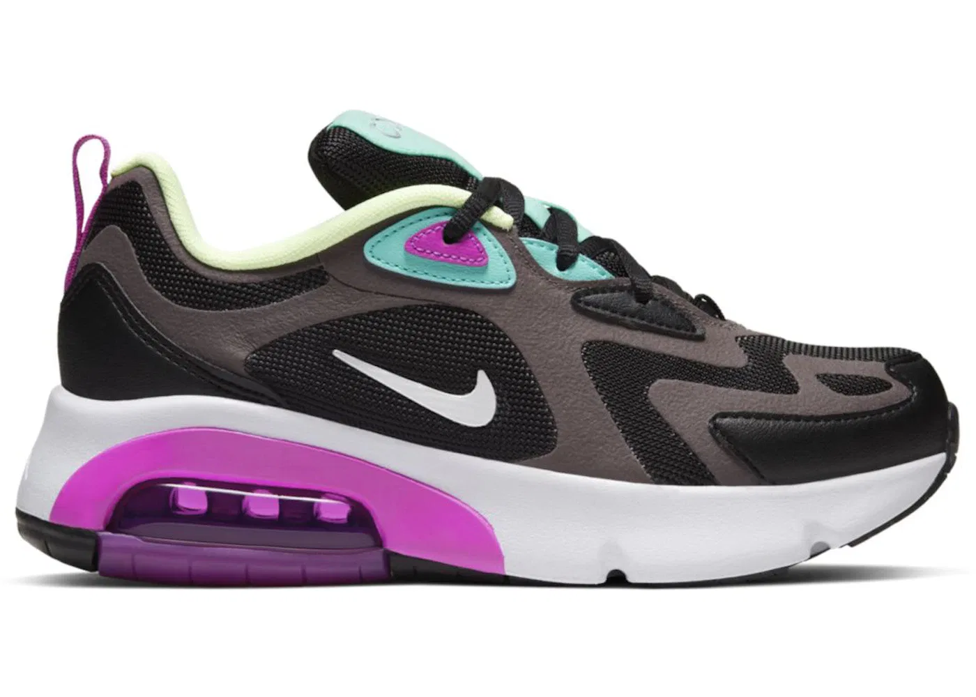 Детские кроссовки Lifestyle Nike Air Max 200, Black/Thunder Grey/Aurora/Metallic Silver