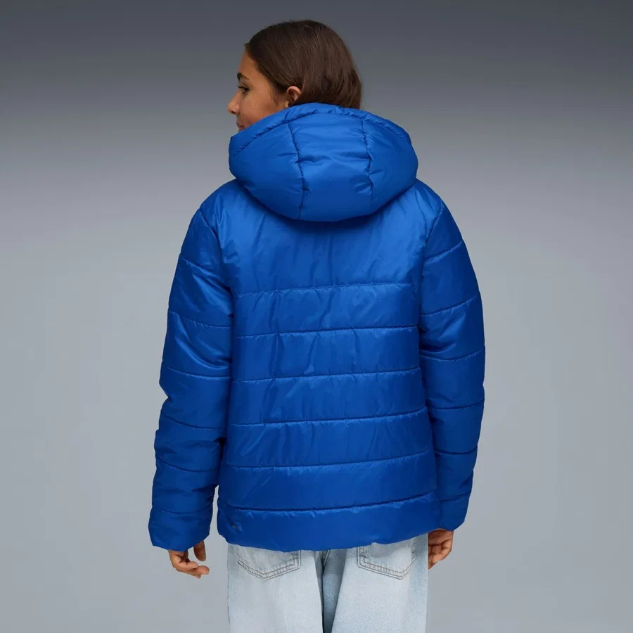 Куртка утепленная с капюшоном Essentials Youth Puma, Темно-синий — фото 3