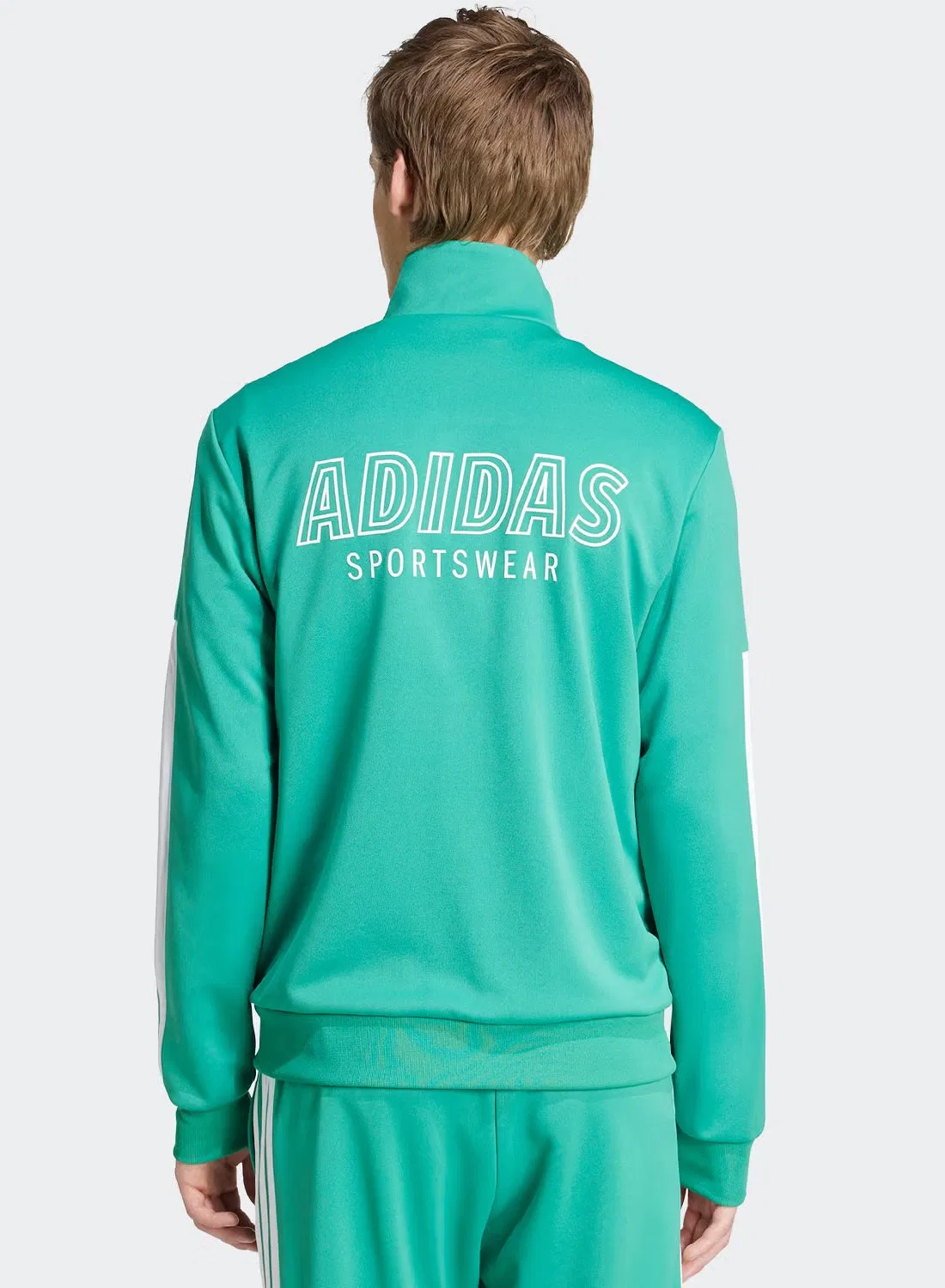 Олимпийка с логотипом Tiro wordmark Adidas, зеленый — фото 2