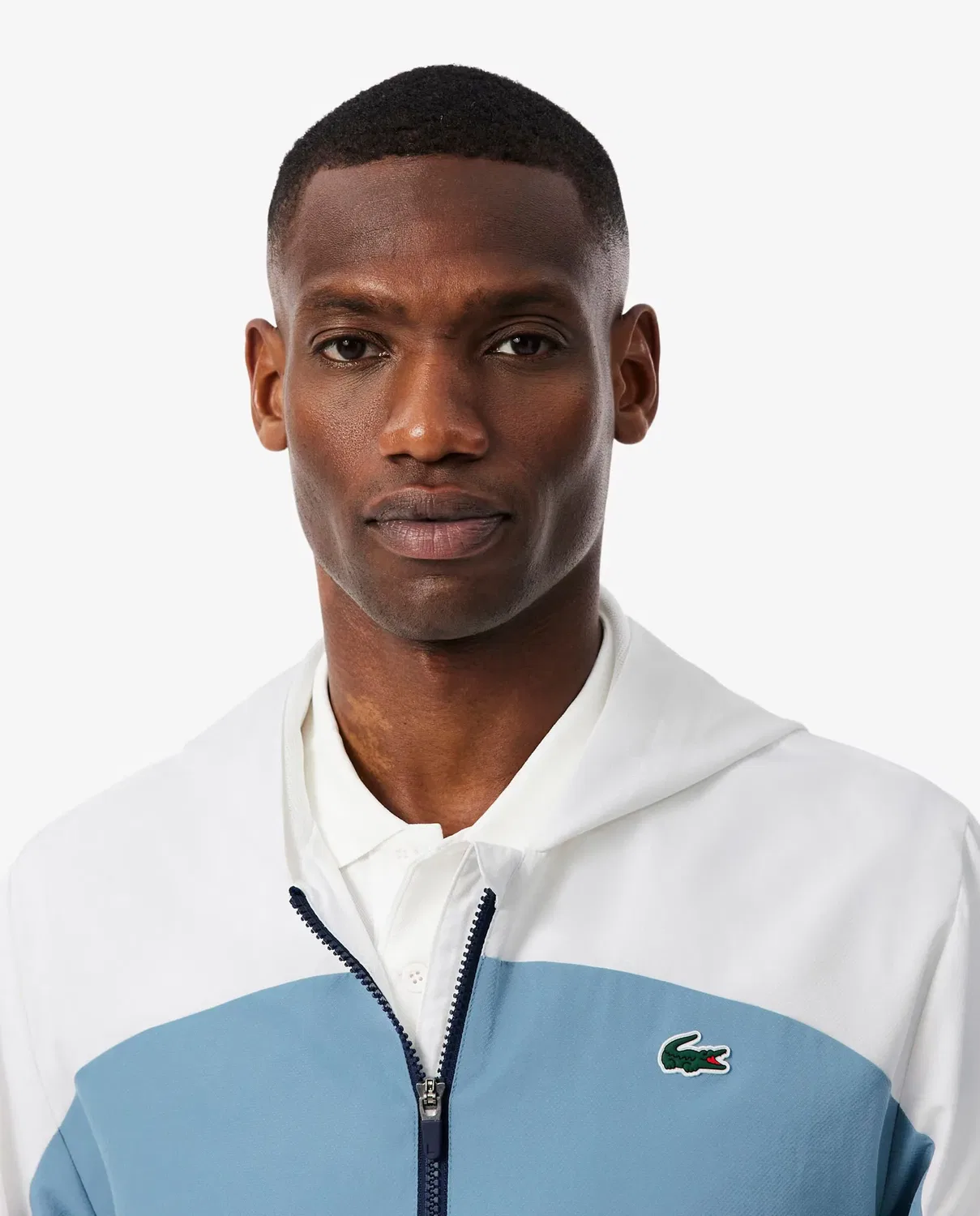 Мужская спортивная куртка с цветными блоками Lacoste, Azul — фото 3