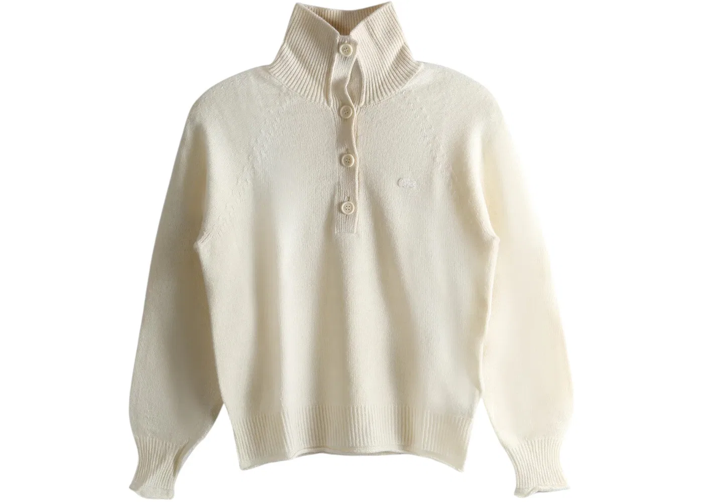 Свитер Lacoste Multicolor с высоким воротником из кардной шерсти