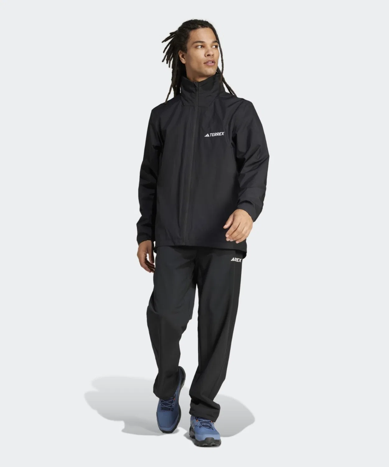 Мужская ветровка с принтом 2L Adidas, Black — фото 4