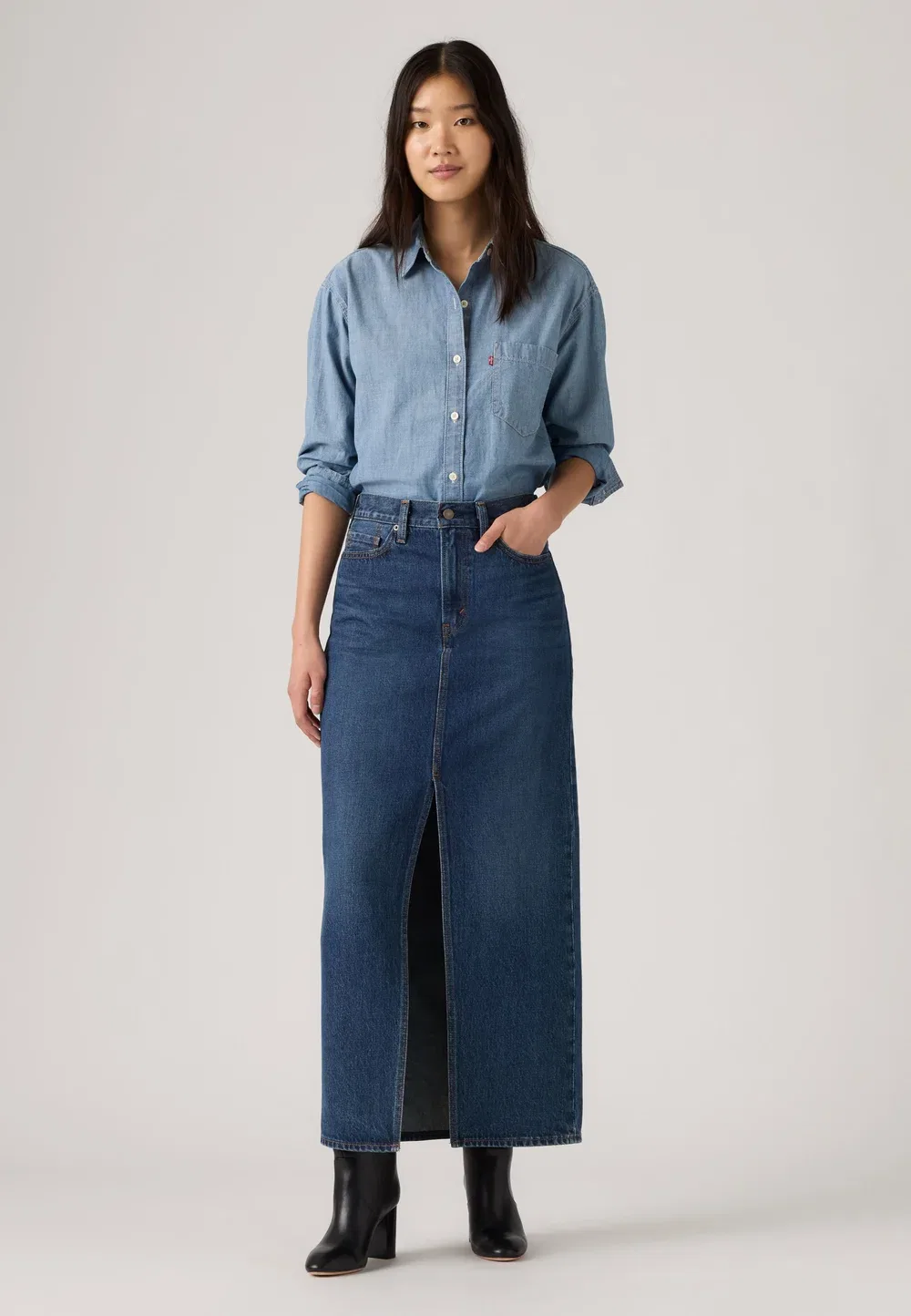 Длинная юбка Levi'S, Unlimited Indigo — фото 4