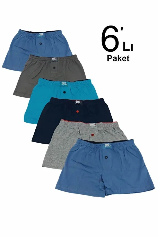Детские боксеры для мальчиков хлопковые набор 6 шт Boy'S 6 pack towel waist boxer elf 5680139 c6 Tutku, Mixed