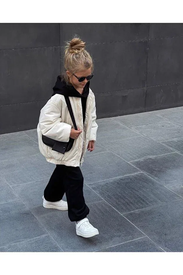 Детские штаны для девочек спортивные Jogger The White, Black — фото 2