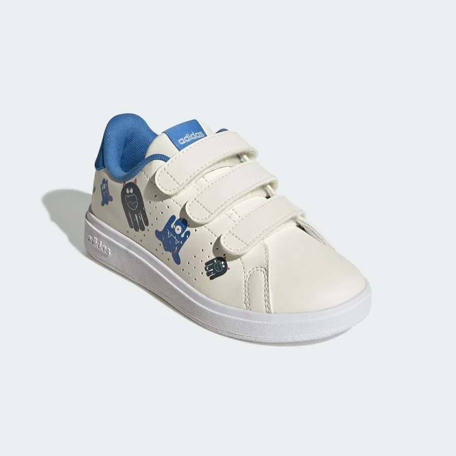 Детские кроссовки с синтетической кожей Advantage Base 2.0 adidas, Белый — фото 3