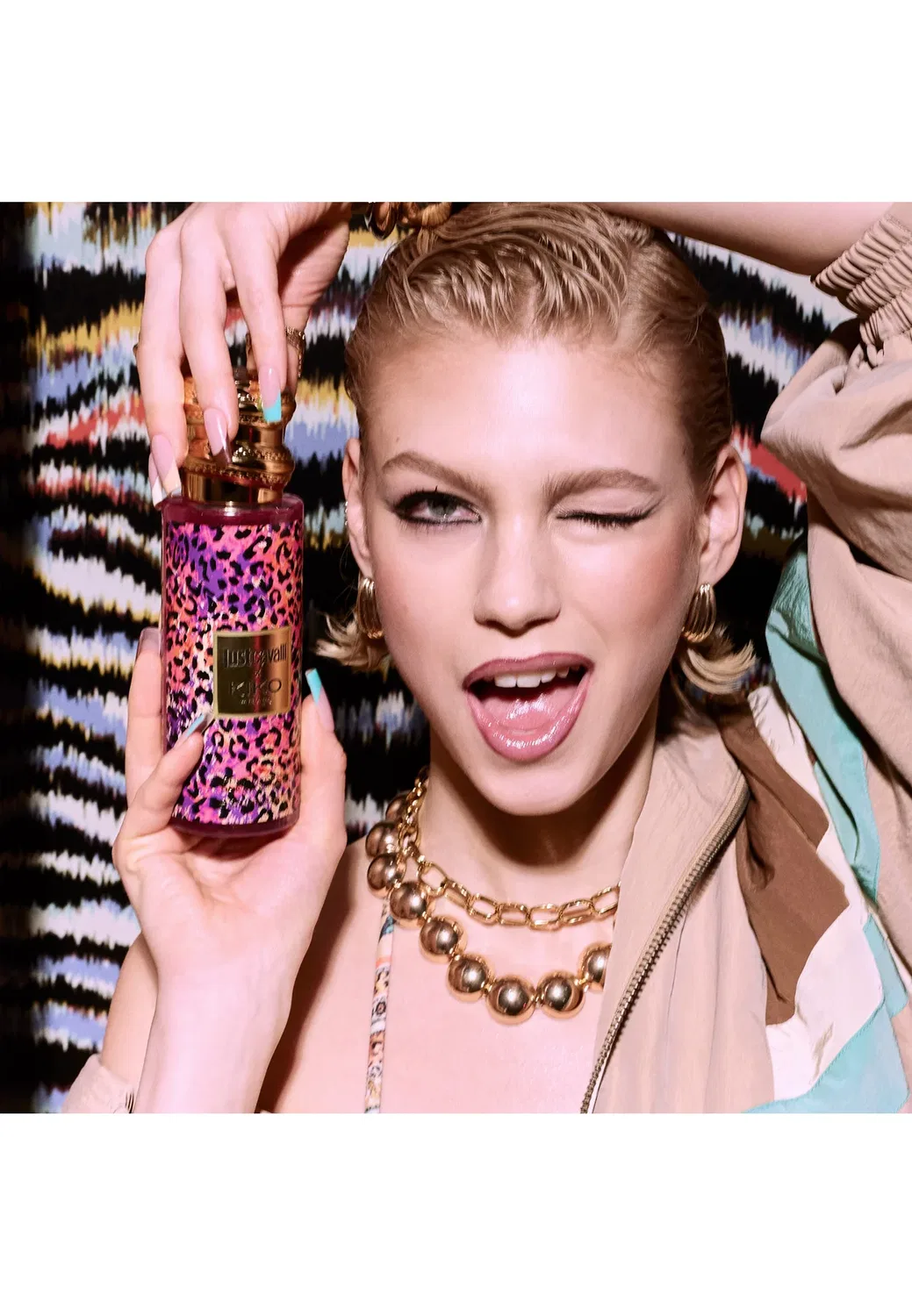 Ароматический спрей для тела Just Cavalli x Fierce Blossom Kiko Milano, 01 Fierce Blossom, 250 мл — фото 4