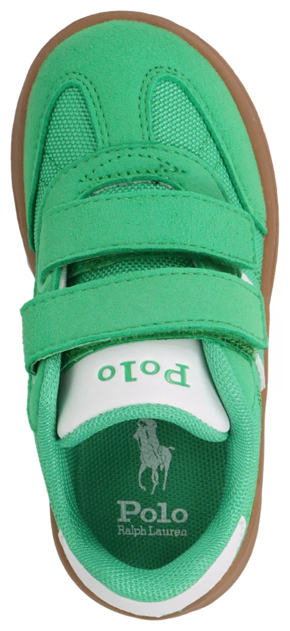 Кроссовки для девочек Heritage Court III T-Toe Ez Polo, цвет Medium Green/White/White — фото 4