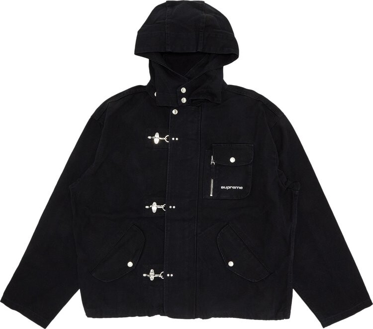 

Куртка Supreme Canvas Clip Jacket 'Black', черный