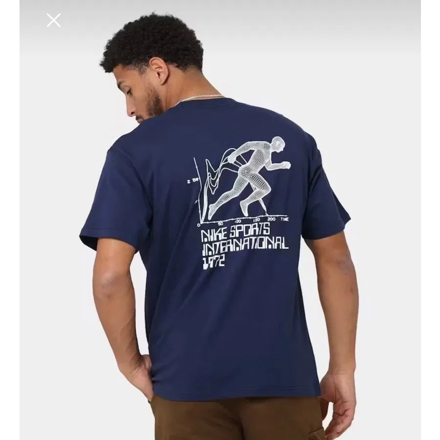 Футболка с коротким рукавом с графическим принтом Nike Sportswear Circa Graphic Tee Navy, Темно-синий