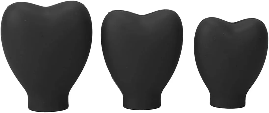 Набор силиконовых чехлов для кистей, Laroal, 3 шт, Black